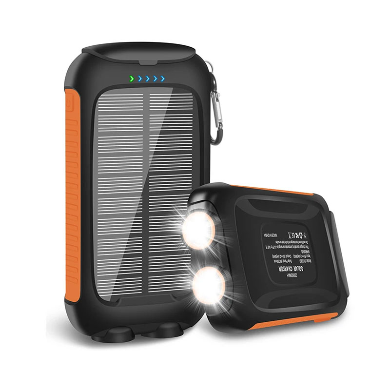 Bärbar trådlös Solar Power Bank 10000mAh