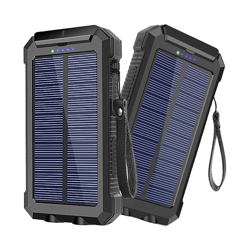 Solar Power Bank 30000mAh vattentät